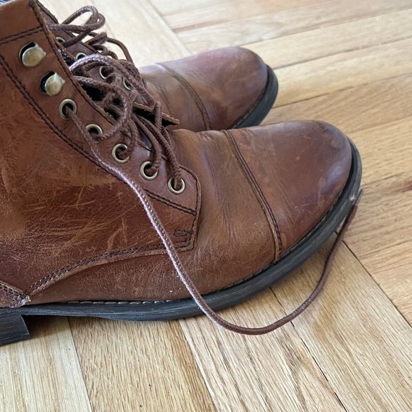 Eastland Mens High Fidelity Toe Cap Boots - Color Brown - Size 10D - Picture 4 of 9